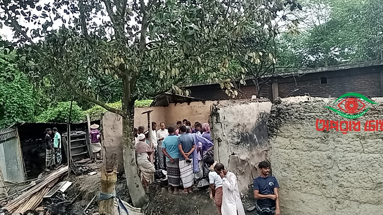 ভয়াবহ অগ্নিকান্ডে ৪টি পরিবারের সর্বস্ব 