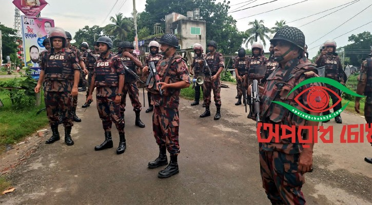 গোপালগঞ্জে ৪ প্লাটুন বিজিবি মোতায়েন