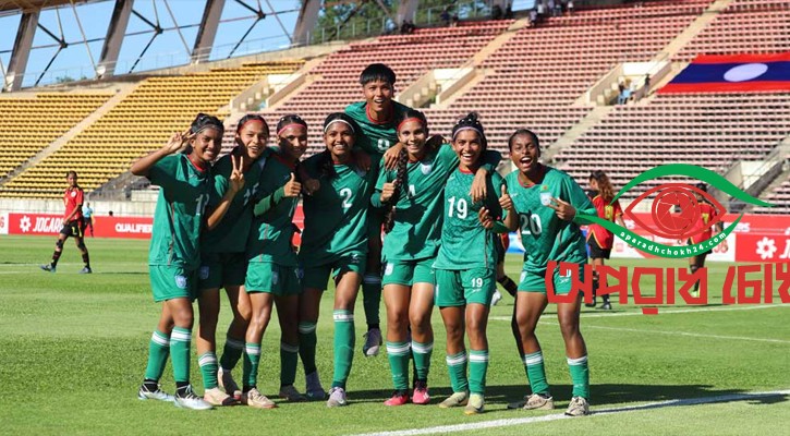 তৃষ্ণার হ্যাটট্রিকে বাংলাদেশের গোল উৎসব