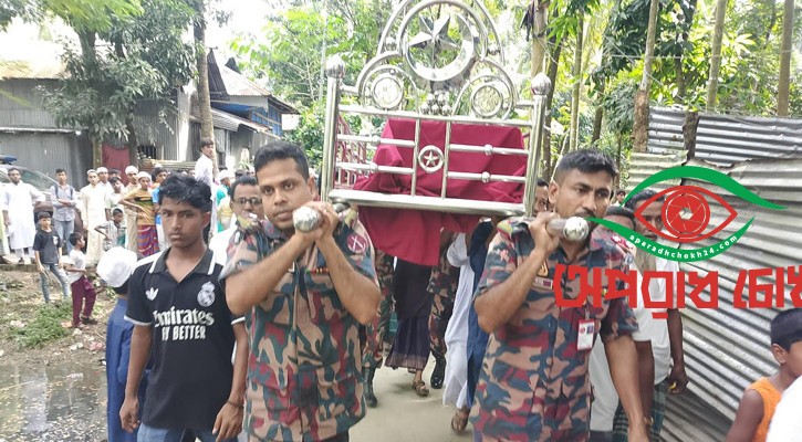 মাইন বিস্ফোরণে নিহত বিজিবি সদস্যের দাফন সম্পন্ন