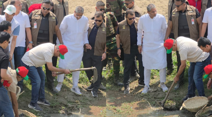 খাল খনন কর্মসূচির উদ্বোধন করলেন প্রধানমন্ত্রী