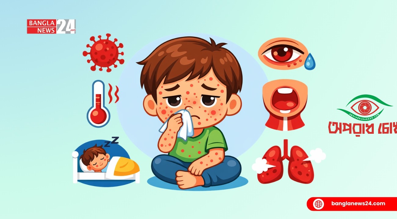 হাম ও হামের উপসর্গে মৃত্যু ৭, নতুন রোগী আঠার শতাধিক