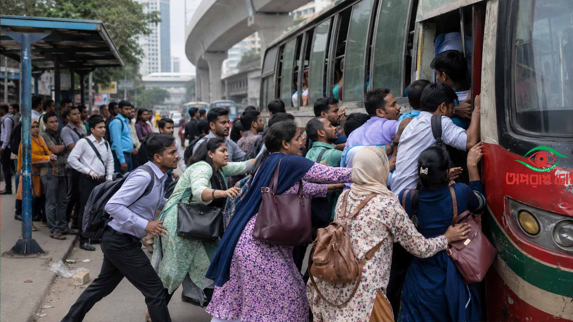 বাসের যৌন হয়রানির শিকার হচ্ছেন নারী