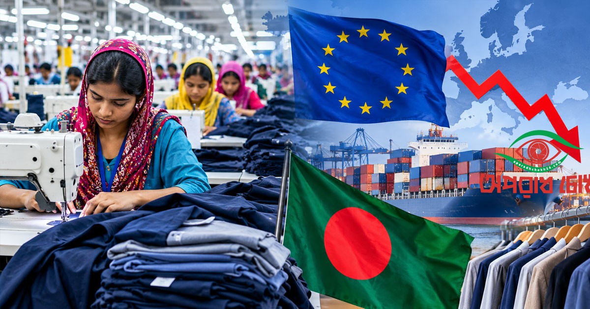 ইউরোপের বাজারে পোশাক রপ্তানিতে বড় পতন