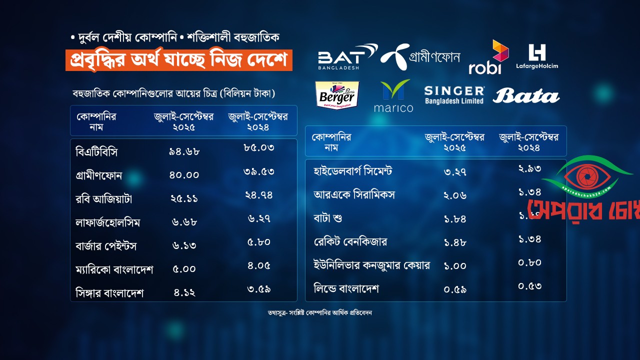 ব্যবসা বড় হচ্ছে বিদেশি কোম্পানির