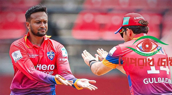 ঝড়ো ফিফটির পর চার উইকেট নিয়ে দলকে জেতালেন সাকিব