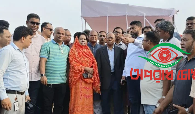 ফেনীতে প্রধানমন্ত্রীর প্রকল্প উদ্বোধনস্থল পরিদর্শনে পরিবেশ মন্ত্রী