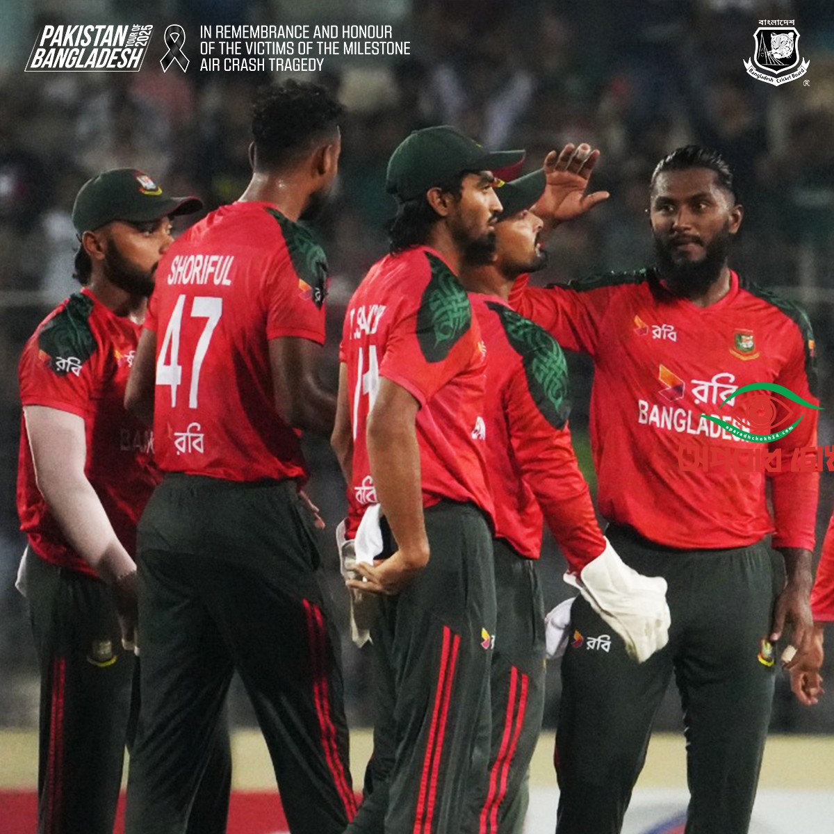 পাকিস্তানকে হারিয়ে ঐতিহাসিক সিরিজ জয় টাইগারদের